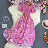 Flower Print A-Line Sundress