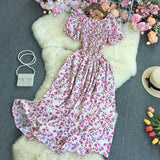 Flower Print A-Line Sundress