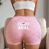 Pink Heart Knit High-Waist Panties