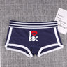 Heart Lips BBC Cotton Boy Shorts Underwear