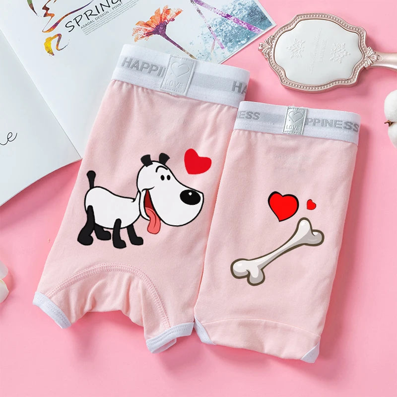 Sweet And Cute Pink Couple's Underwear