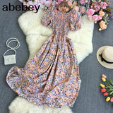 Flower Print A-Line Sundress