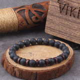 Lava Stone & Wood Yogi Bracelet