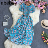 Flower Print A-Line Sundress