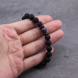 Lava Stone & Wood Yogi Bracelet