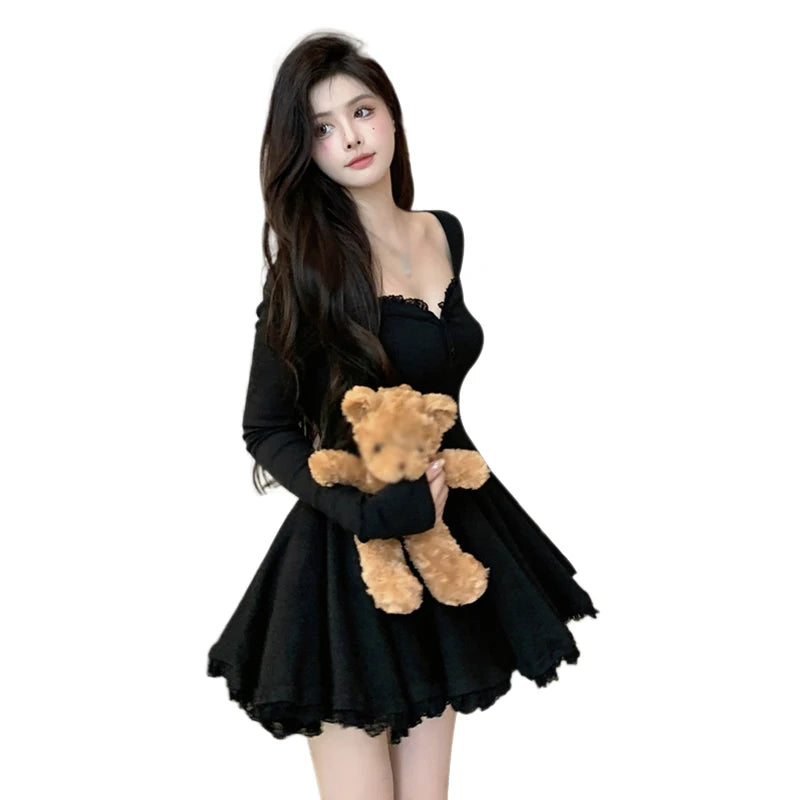 Korean French Style Dress