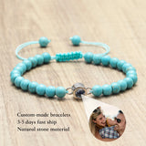 Custom Photo Projection Stone Bracelet