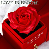 Eternal Rose Box - W/ Engraved Necklace & Real Rose