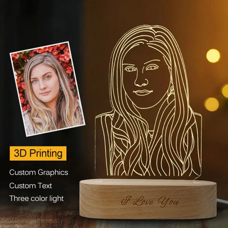 Custom 3D Photo Lamp Gift