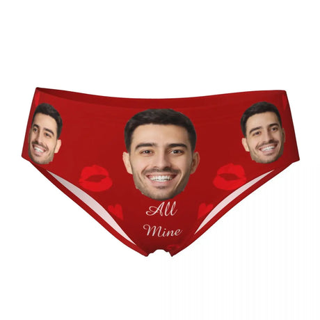 Women's Personalized Face Photo Briefs Seamless Underwear