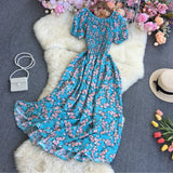 Flower Print A-Line Sundress